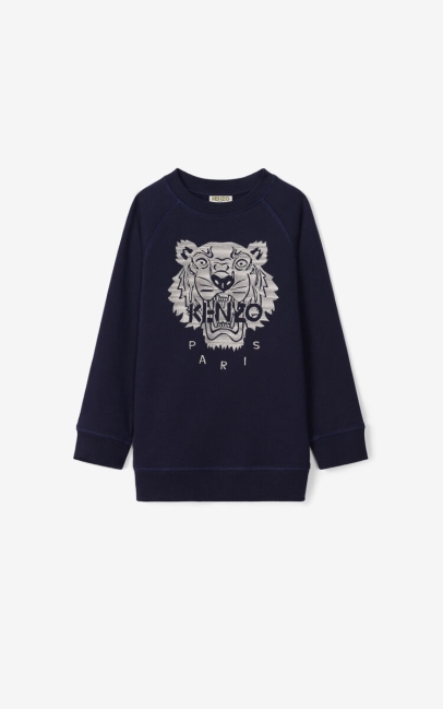 Kenzo Kids Tiger Sweatshirt Navy Blue